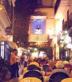 Restaurant gade i Marbella