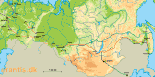 Kort over Den Transsibiriske Jernbane